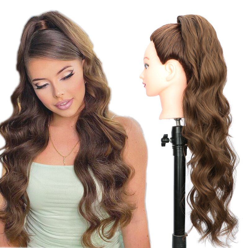 Ponytail Extensions Manufacturer - OEM/ODM Custom Long Curly Ponytail Extensions for Braiding Hair