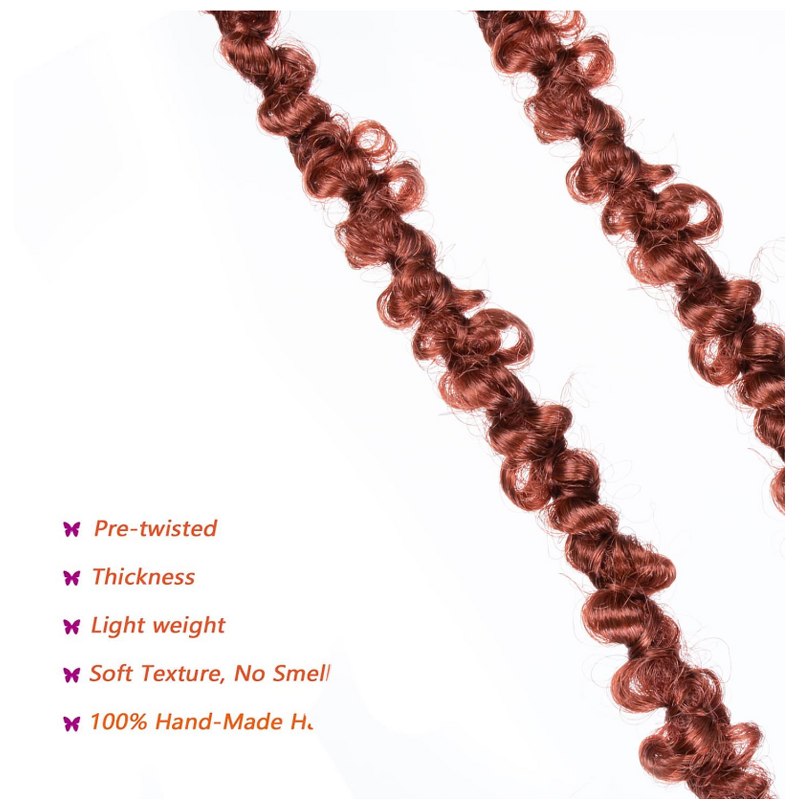 Butterfly Locs Crochet Hair Manufacturer - OEM/ODM Custom 24 Inch Light Weight Butterfly Locs Crochet Hair 8 Packs