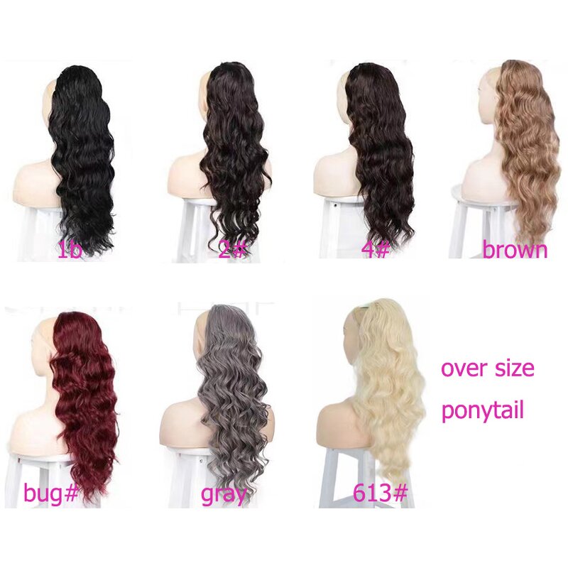 Ponytail Extensions Manufacturer - OEM/ODM Custom Long Curly Ponytail Extensions for Braiding Hair