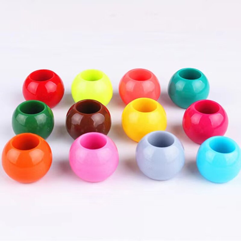 Hair Accessory Beads Manufacturer - OEM/ODM Custom Clear White Round Beads for DIY Locs and Braids