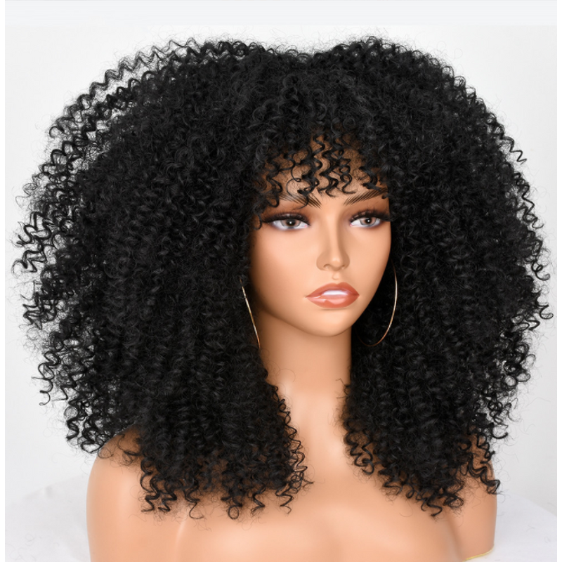 Afro Kinky Curly Wig Factory - OEM/ODM Custom Wholesale Afro Kinky Curly Wig Synthetic Fiber Short