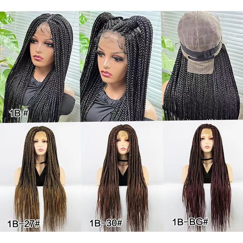 Lace Frontal Wig Factory - OEM/ODM Custom Wavy Faux Gypsy Locs Black Braided Wig
