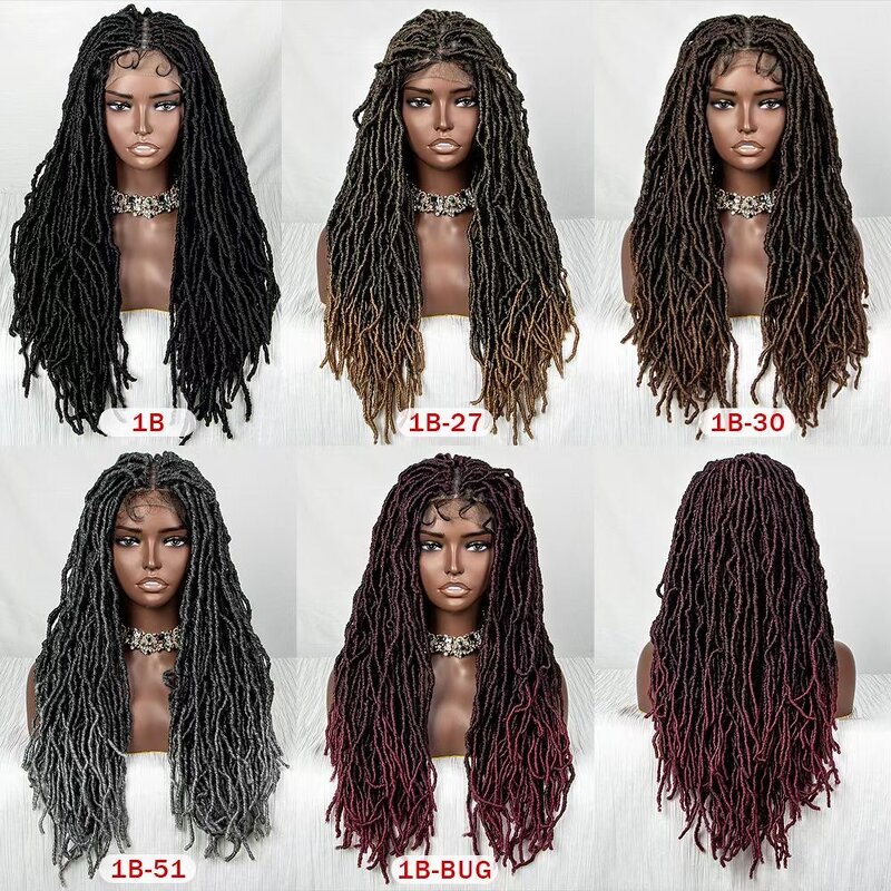 Synthetic Dreadlock Wigs Manufacturer - OEM/ODM Custom Full Lace 26inch Ombre Brown Dreadlock Wigs