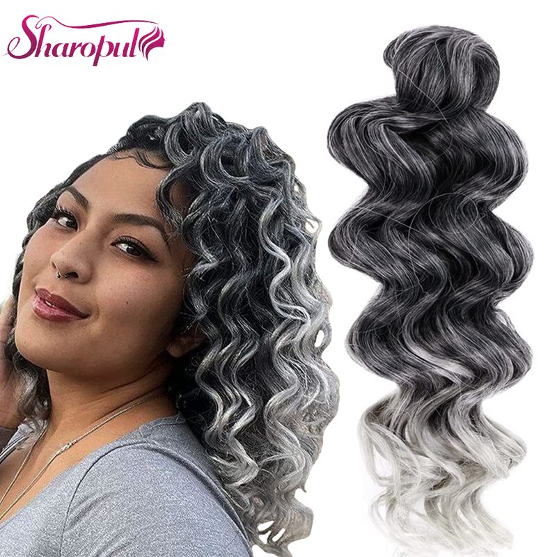 Synthetic Braiding Hair Manufacturer - OEM/ODM Custom Loose Deep Crochet Curl Hair Extensions Ocean Wave