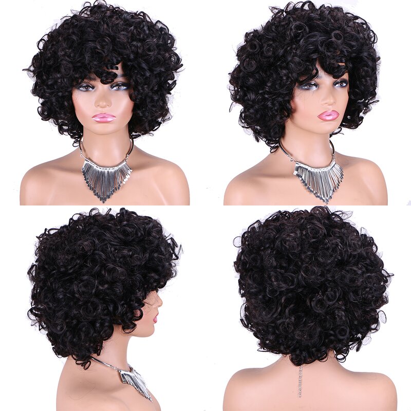 Human Hair Extensions Manufacturer - OEM/ODM Custom Short Loose Curl Pixie Cut Wig