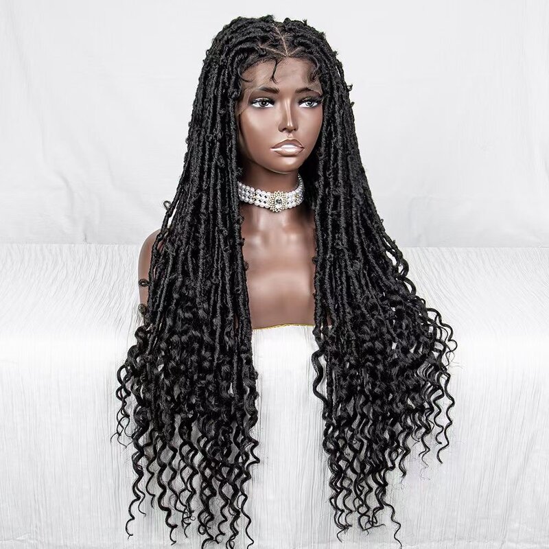 Lace Frontal Wig Manufacturer - OEM/ODM Custom Handmade Butterfly Distressed Locs Crochet Braids