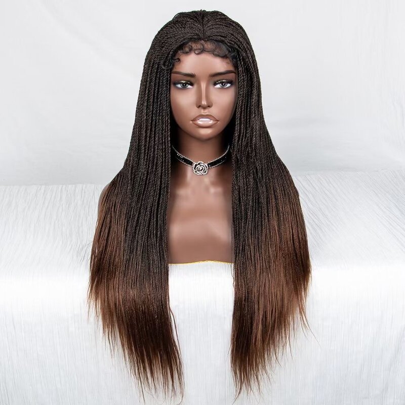 Lace Front Wig Factory - OEM/ODM Custom Synthetic Ombre Color Frontal Lace Wig Heat Resistant