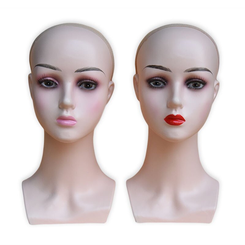 Wig Display Mannequin Factory - OEM/ODM Custom Realistic Female PE Maternity Mannequin Head Bald