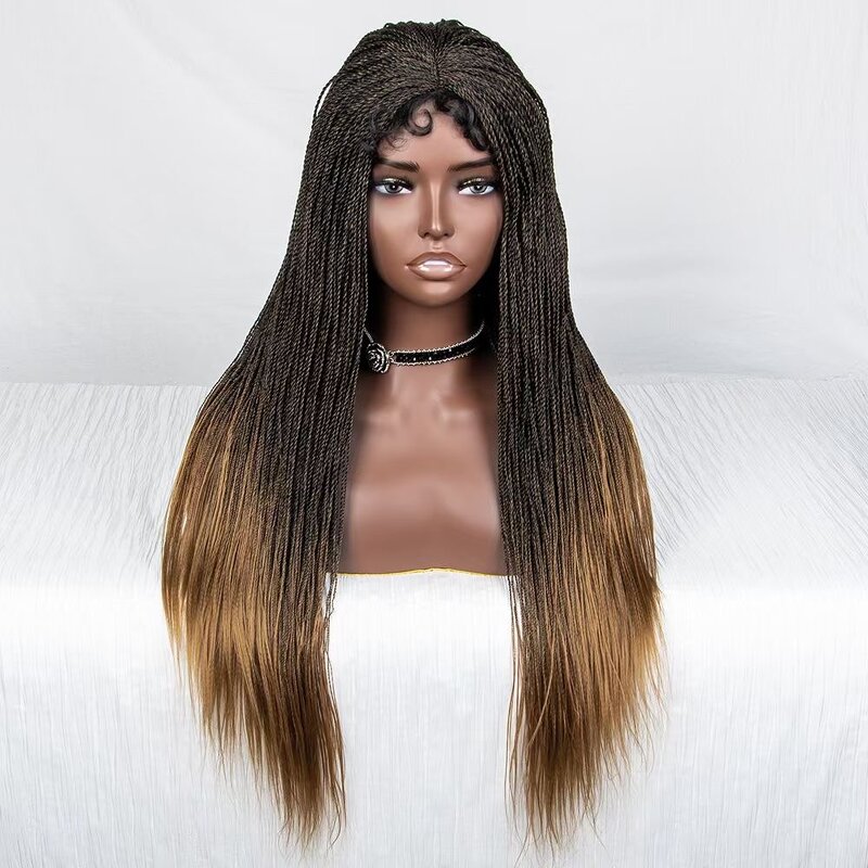 Lace Front Wig Factory - OEM/ODM Custom Synthetic Ombre Color Frontal Lace Wig Heat Resistant