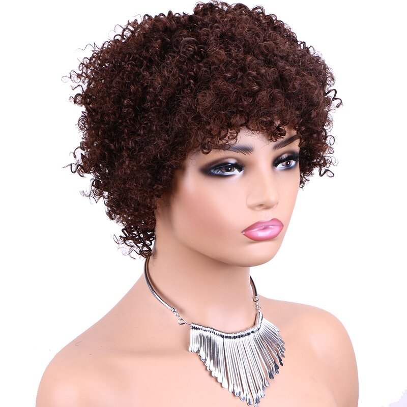 Human Hair Wig Manufacturer - OEM/ODM Custom Kinky Curly Pixie Cut Natural Human Hair Wig