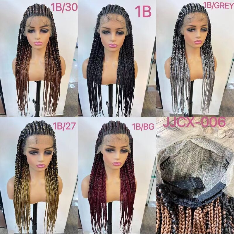 Lace Frontal Wig Factory - OEM/ODM Custom Wavy Faux Locs Braided Wig with Baby Hair