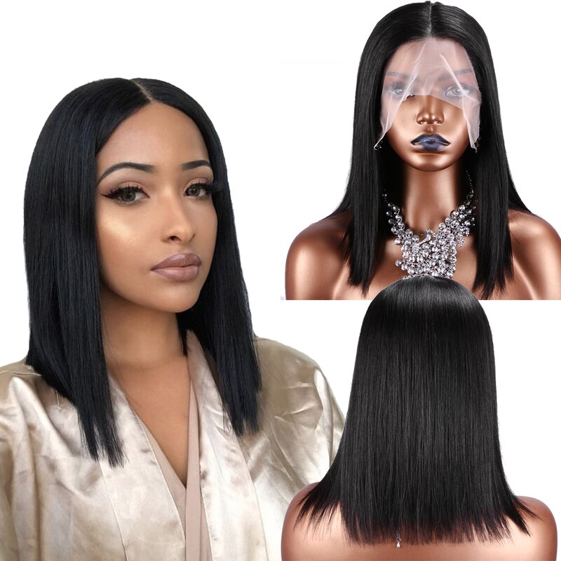 Brazilian Hair Wig Manufacturer - OEM/ODM Custom Bob Human Hair Wig 14inch HD Lace Front