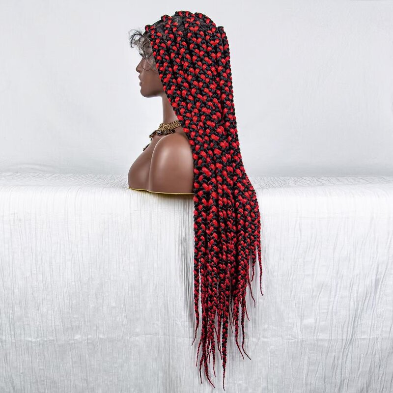 Synthetic Braided Wigs Factory - OEM/ODM Custom Jumbo Braiding Hair Full Lace Braided Wigs