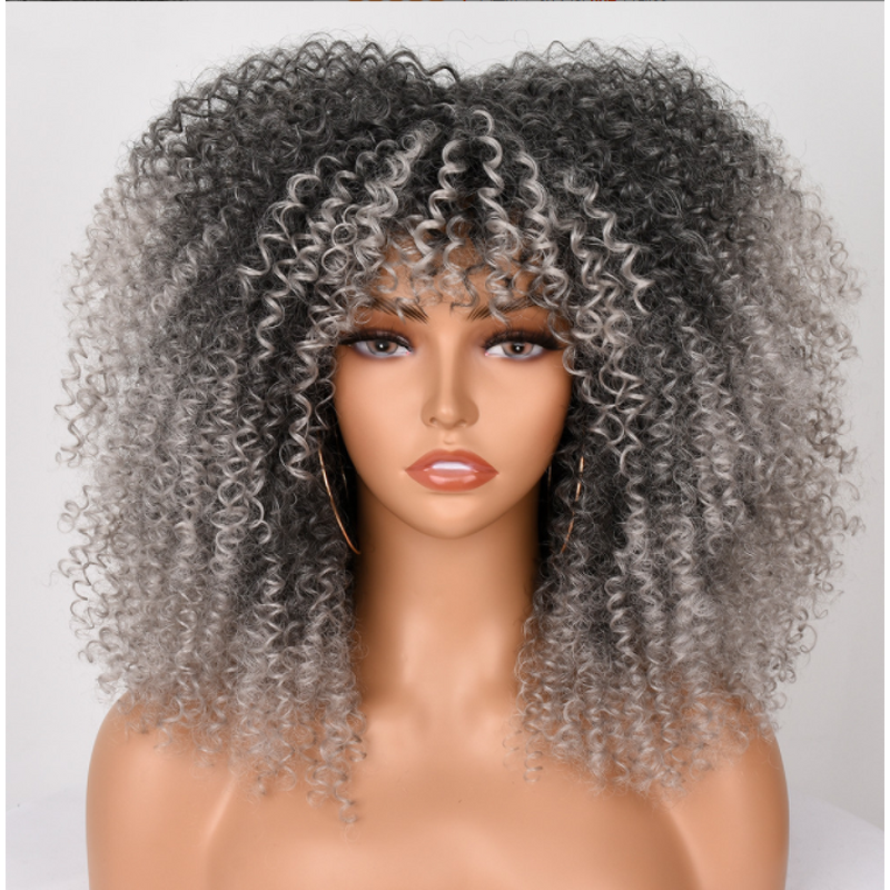 Afro Kinky Curly Wig Factory - OEM/ODM Custom Wholesale Afro Kinky Curly Wig Synthetic Fiber Short