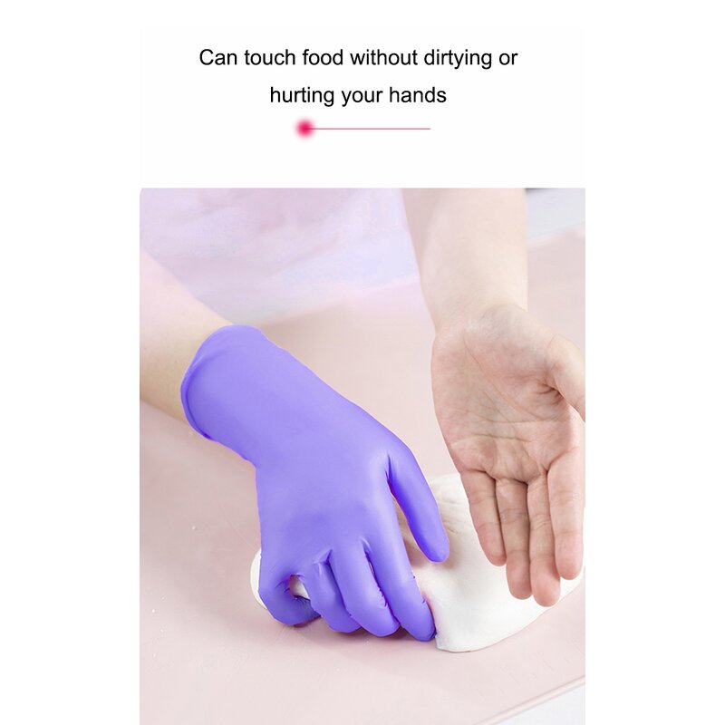 Nitrile Gloves Manufacturer - OEM/ODM Custom Powder Free Disposable Purple Blue Black Pink White Nitrile Gloves