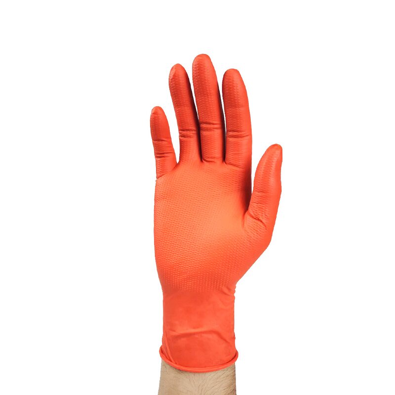 Nitrile Gloves Manufacturer - OEM/ODM Custom 8g Black Disposable Security Inspection Nitrile Gloves