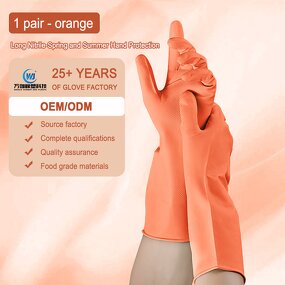 Nitrile Gloves Manufacturer - OEM/ODM Custom Long Nitrile Gloves for Sensitive Skin Durable Household Tasks