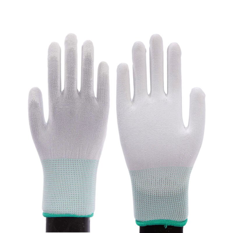 PU Coated Gloves Factory - OEM/ODM Custom Best Selling White PU Coated Safety Protective Work Fishing Gloves