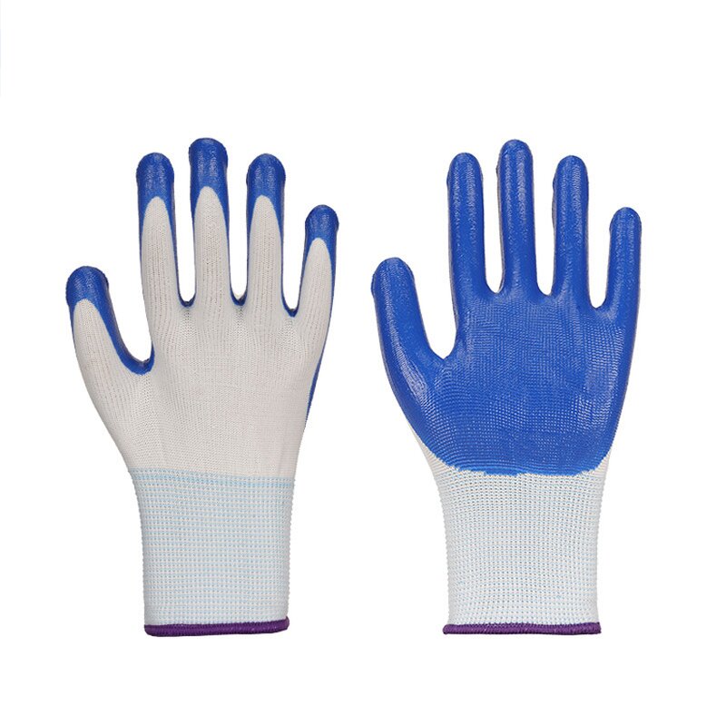 Nylon Nitrile Gloves Manufacturer - OEM/ODM Custom Nylon Nitrile Dipped Gloves Oil-proof Wear-resistant Non-slip