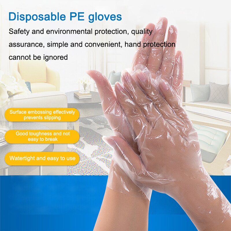 Disposable PE Gloves Manufacturer - OEM/ODM Custom PE Examination Disposable Plastic Gloves Individually Wrapped