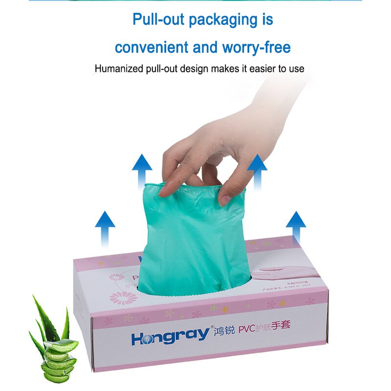 Vinyl Gloves Manufacturer - OEM/ODM Custom 3.5g PVC Gloves Green Without Powder Cleanroom Vinyl Gloves