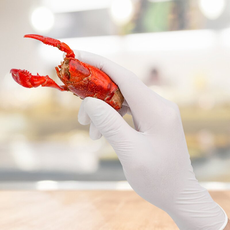 Nitrile Gloves Manufacturer - OEM/ODM Custom 100 PCS Box Food Grade Disposable Nitrile Gloves Powder Free