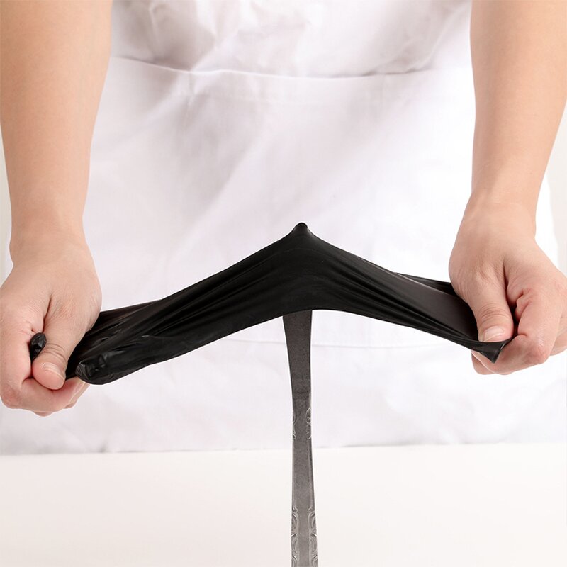 Black Nitrile Gloves Manufacturer - OEM/ODM Custom 9 Inches Black Nitrile Gloves Latex Free for Barber