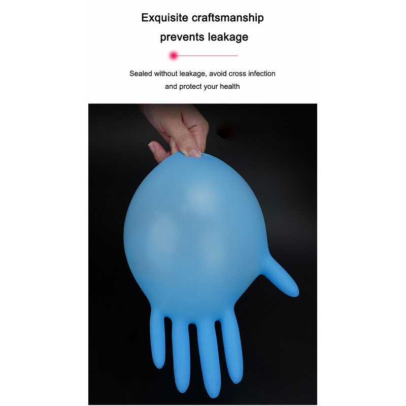 Nitrile Gloves Factory - OEM/ODM Custom New Process Nitrile PVC Synthetic Gloves Powder Free Sample