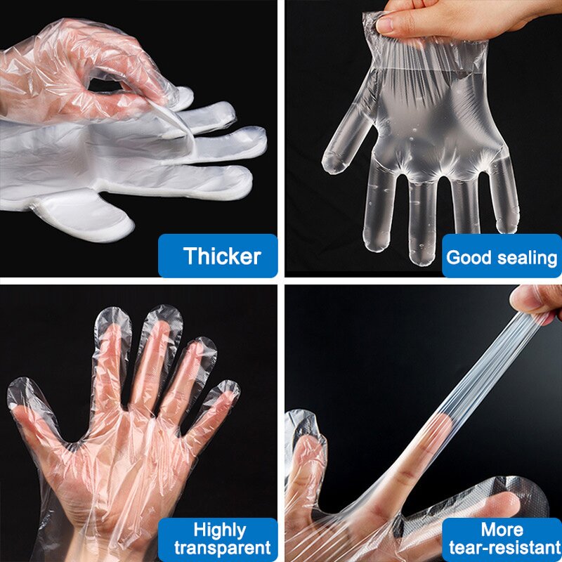 Plastic Gloves Manufacturer - OEM/ODM Custom Disposable PE Plastic Gloves Transparent Polythene Waterproof Kitchen