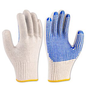 Cotton Yarn Gloves Manufacturer - OEM/ODM Custom Work Gloves Cotton Yarn PVC Dot Thick Wear-resistant Non-slip