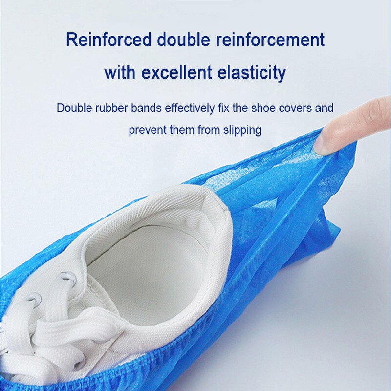 Shoe Covers Factory - OEM/ODM Custom Disposable Non Woven Shoe Covers Anti Skid Boot Covers Waterproof Durable
