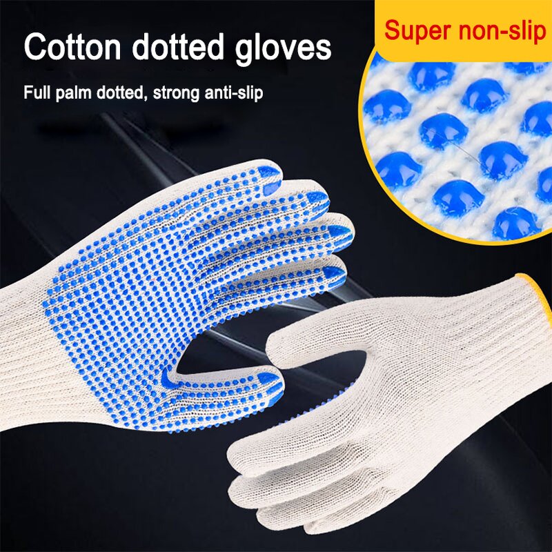 PVC Protective Gloves Factory - OEM/ODM Custom Anti Slip PVC Protective Hand Gloves Construction Rubber Labor
