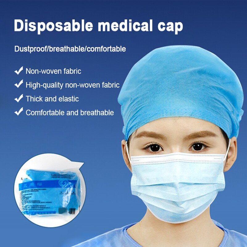 Disposable Hat Manufacturer - OEM/ODM Custom Disposable Dust Proof Hat Workshop Kitchen Catering Food Work Hat