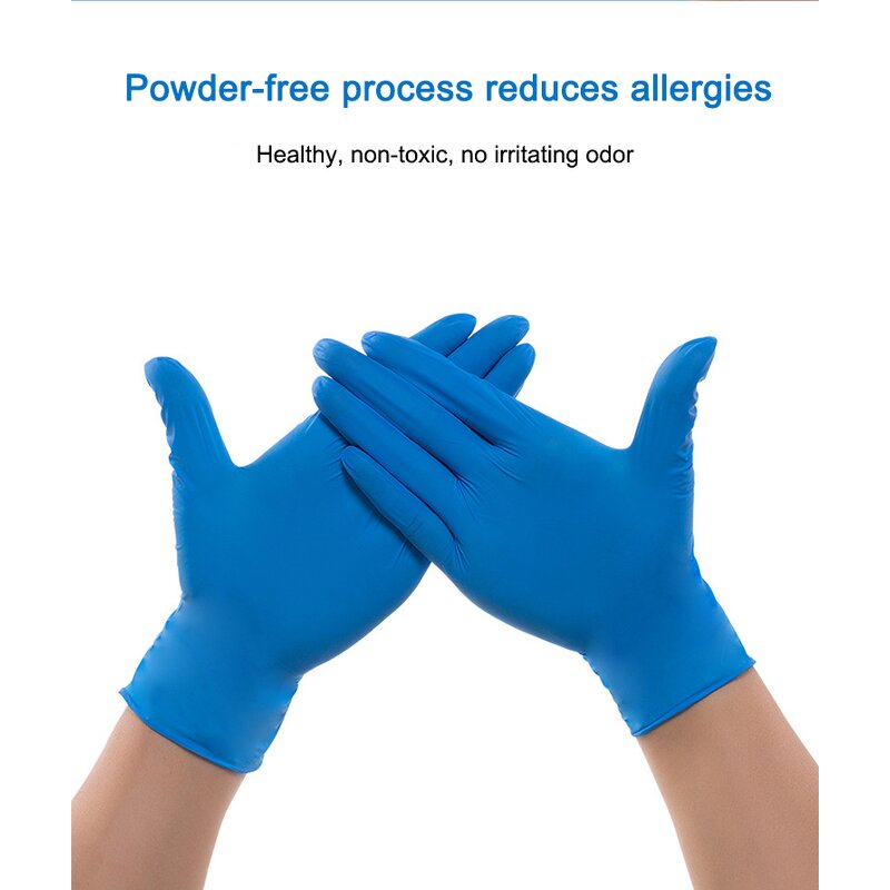 Nitrile Gloves Factory - OEM/ODM Custom Heavy 4g Nitrile Gloves Black Blue for Cleaning