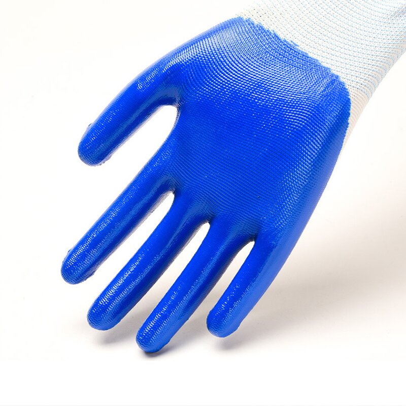 Nylon Nitrile Gloves Manufacturer - OEM/ODM Custom Nylon Nitrile Dipped Gloves Oil-proof Wear-resistant Non-slip