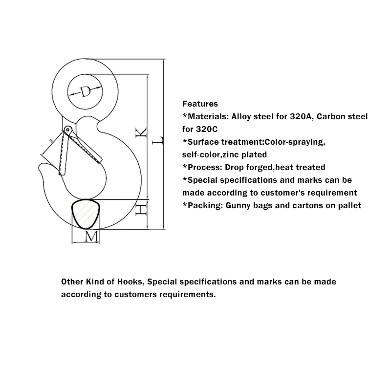 Eye Hook Factory - EN1677 Standard G80 Forged Safety Latch Alloy Steel with Spring Lifting