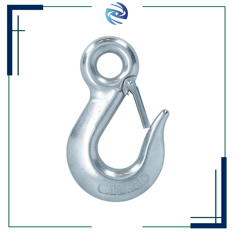 Eye Hook Factory - EN1677 Standard G80 Forged Safety Latch Alloy Steel with Spring Lifting