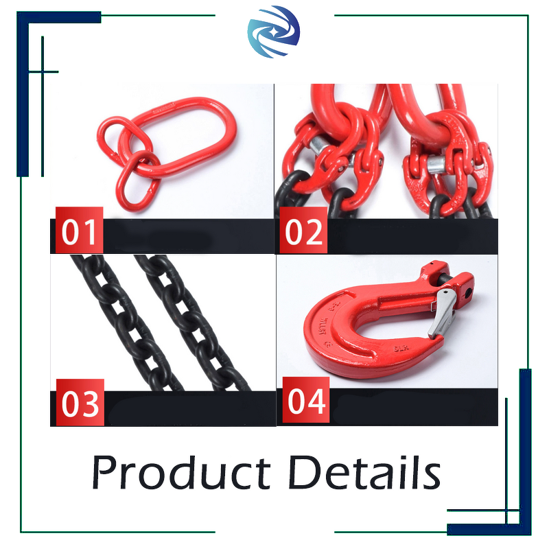 G80 Lifting Combined Rigging Manufacturer - Customizable Four-Leg Heavy Duty 6mm for Lifting