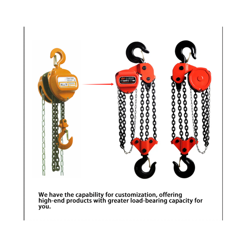 Manual Hand Chain Block Manufacturer - Easy Operation Garage Work Classic Design 1 2 3 4 5 Ton Vt