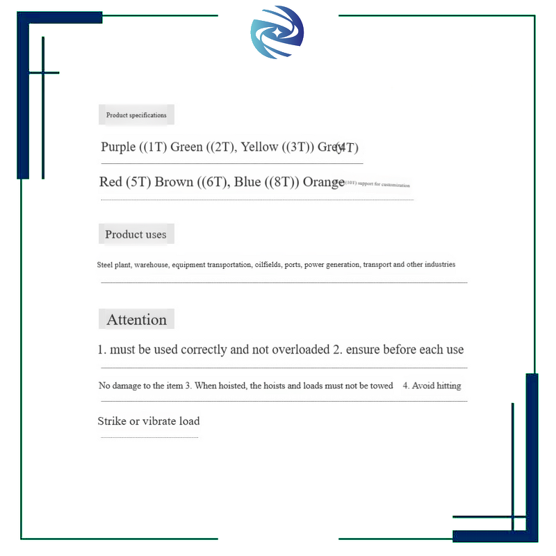 Webbing Sling Protector Factory - Cut Resistant Heavy Duty Protection High Strength Varied Lengths