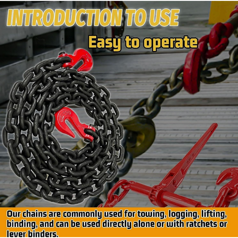 G80 Chain Factory - 13-18mm Factory Price 2t 3t 5t Alloy Steel Hot Treat for Sale