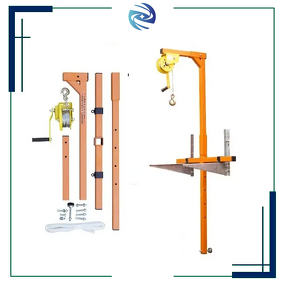 Air Conditioner Lifting Crane Factory - 400lbs Capacity Split Collapsible Design Industrial Hoist Crane