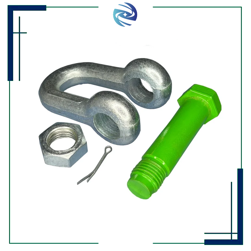 Shackle with Split Pin Factory - 3/16'' Safety Bolt Lifting Hardware G2150 Dee Hot Dip Galvanized