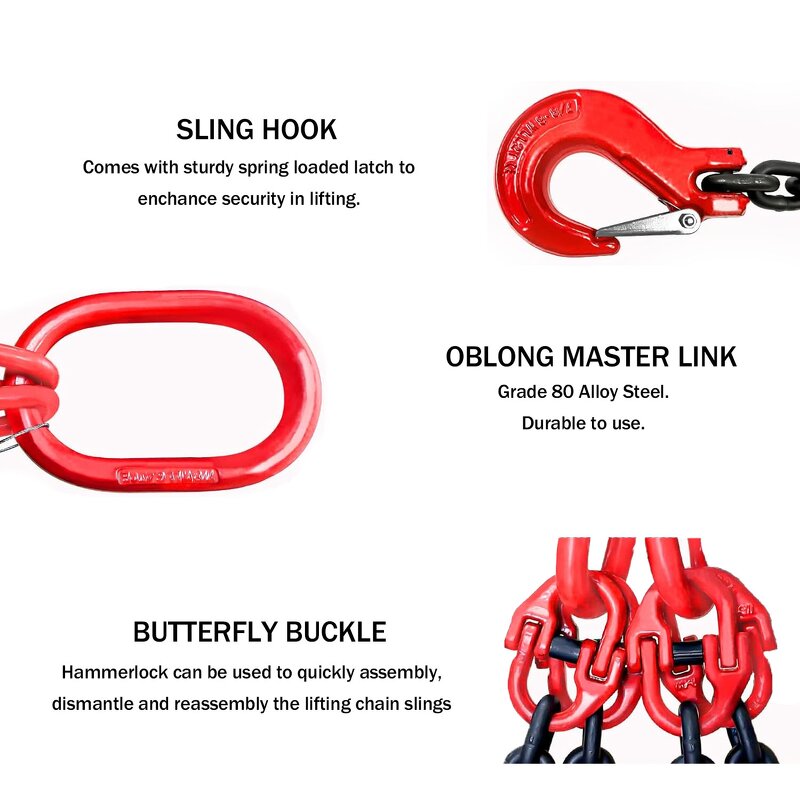 Lifting Link Hook Manufacturer - Professional Lifting Towing Lashing Four Legs Riggings Welded Chain