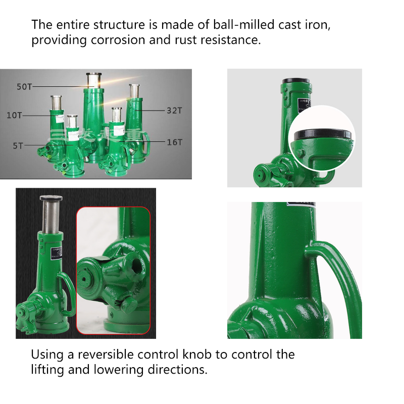 Hydraulic Screw Jack Factory - 3.2T- 50T Easy to Use Heavy Duty Adjustable Pipe Steel Welded for Lifting