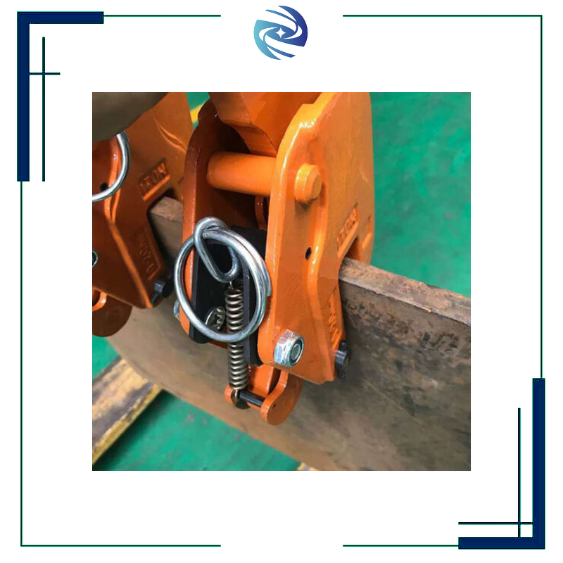 Steel Plate Clamp Manufacturer - High-Strength 10 Tons Anti-Slip Grooves Safety Lock Assembly Lifting