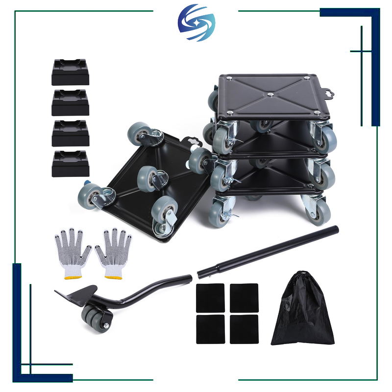 Furniture Mover Set Factory - Compact Four-Wheel Steel Safety Accessories Customizable OEM Stress-Free
