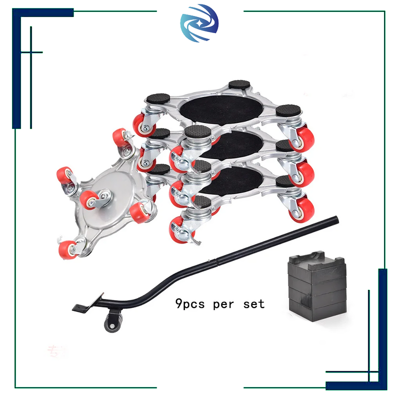 Furniture Lift Mover Tool Set Factory - 4 Pack 3300LBS Thickened Steel Panel 4 Wheels Large
