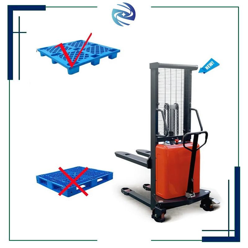Electric Pallet Stacker Manufacturer - Standing Type Fully Electric Walking Type Stacking Truck Fork