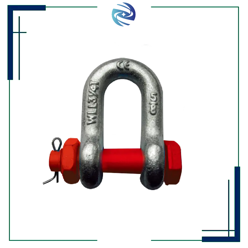 Dee Shackle Manufacturer - 3/16'' Small Lifting Hardware G2150 BN Hot Dip Galvanized D-type